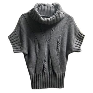 GIANNI BINI Sweater Top, Gray, Size Small